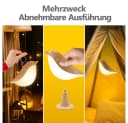 Jibenhome LED Nachttischlampe Kabellos Dimmbar Touch 3 Lichtfarben Bild 5