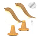 Jibenhome LED Nachttischlampe Kabellos Touch Dimmbar Vogel Bild 1