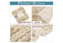 Sunicol Plüsch Kuscheldecke Flauschig Sofaüberwurf Beige Bild 3