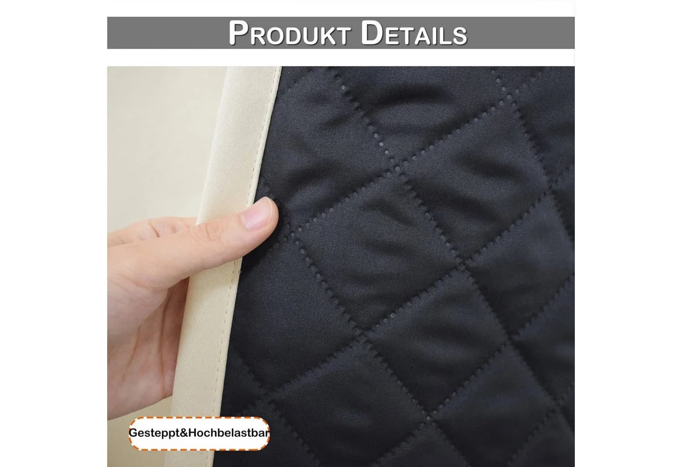 Jibenhome Blickdichte Thermovorhänge 2er Set Kälteschutz - Bild 4