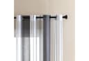 Sunicol Gardine 2er Set Voile Vorhang Zweifarbiger Transparenter Vorhang mit Ösen Bild 1
