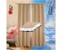 Sunicol Verdunkelungsvorhang 2er Set Thermo Kräuselband Beige Bild 2