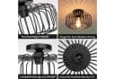 Sunicol Deckenleuchte LED Metall E27 Schwarz Gold Bild 4