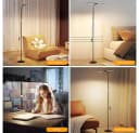 Sunicol LED Stehlampe Dimmbar Doppelkopf Schwarz Touch Steuerung Bild 5