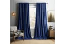 Sunicol Samtvorhang 2er Set Verdunkelnd Kräuselband Marineblau Bild 2