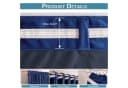 Sunicol Samtvorhang 2er Set Verdunkelnd Kräuselband Marineblau Bild 3