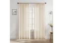 SERBASIC Gardine Leinenoptik Halbtransparent mit Quetschfalten 2er-Set Bild 5