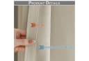 SERBASIC Extra Breite Gardine Beige Blickdicht mit Schiene Bild 1