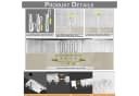SERBASIC Extra Breite Gardine Beige Blickdicht mit Schiene Bild 5