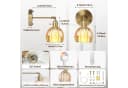 Sunicol LED Wandleuchte Dimmbar Wiederaufladbar Gold 3 Farbtemperaturen+RGB Bild 5