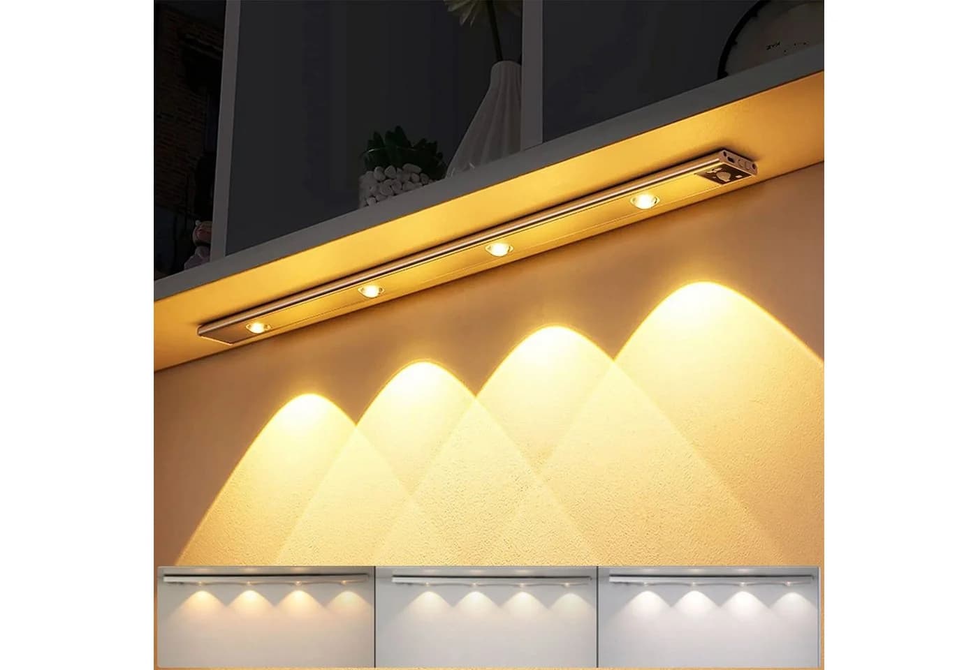Lapalife LED Unterbauleuchte Dimmbar mit Bewegungsmelder Silber - Bild 2