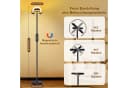 Rosnek LED Stehlampe Dimmbar 36W 190cm Schwarz mit Fernbedienung Bild 1