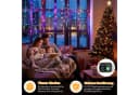 Rosnek LED-Lichtervorhang Eiszapfen-Anhänger 8 Modi Timer Weihnachtsdeko Bild 5