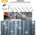 Rosnek LED-Lichtervorhang Schneeflocke Weiß 8 Modi Timer Bild 1