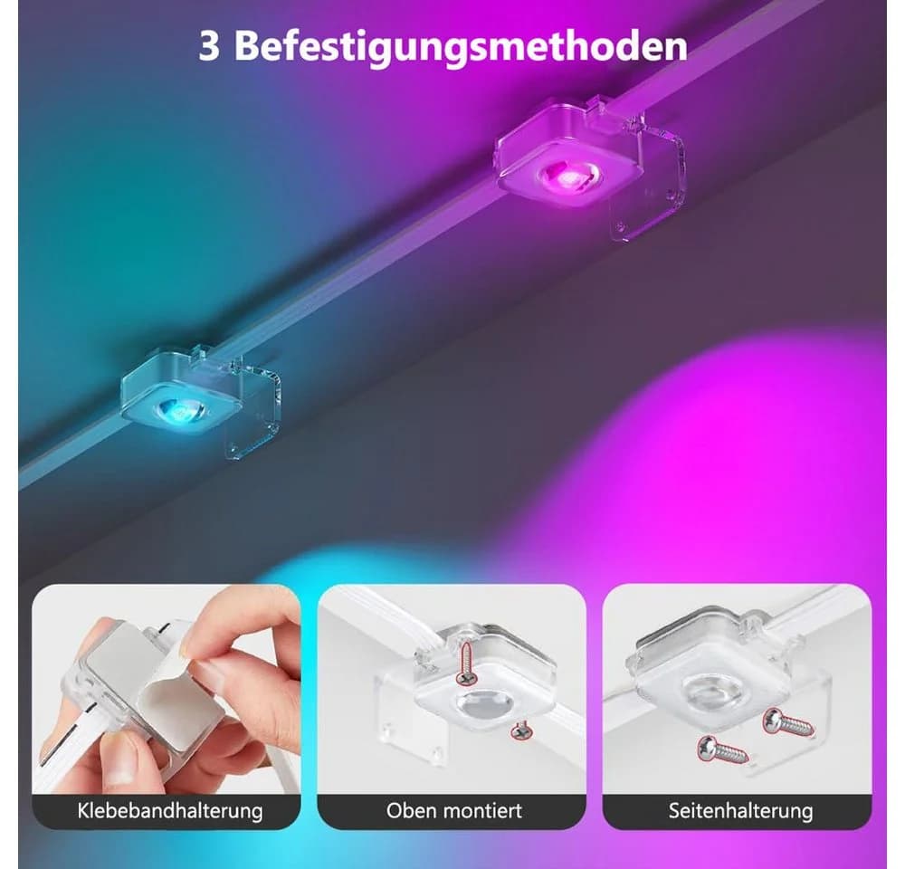 Sunicol LED Stripe Smart RGBIC Wasserdicht Außenbeleuchtung