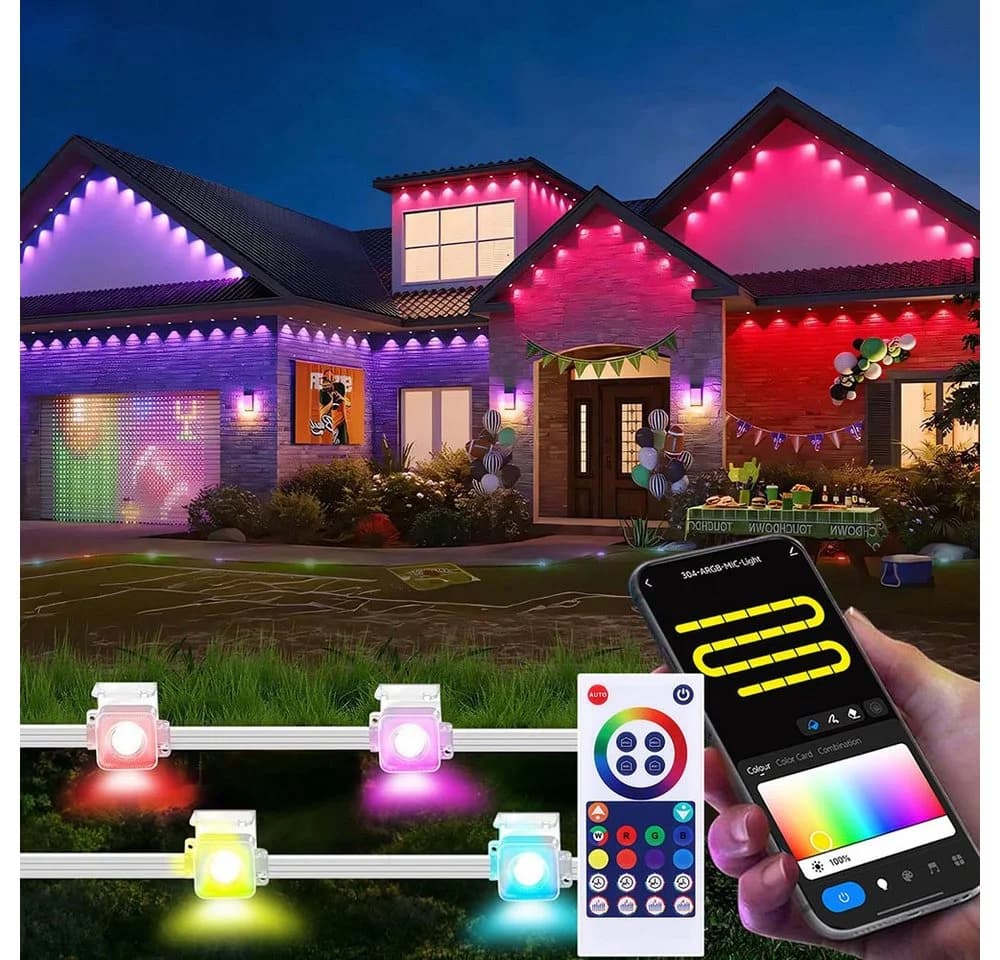 Sunicol LED Stripe Smart RGBIC Wasserdicht Außenbeleuchtung - Bild 2