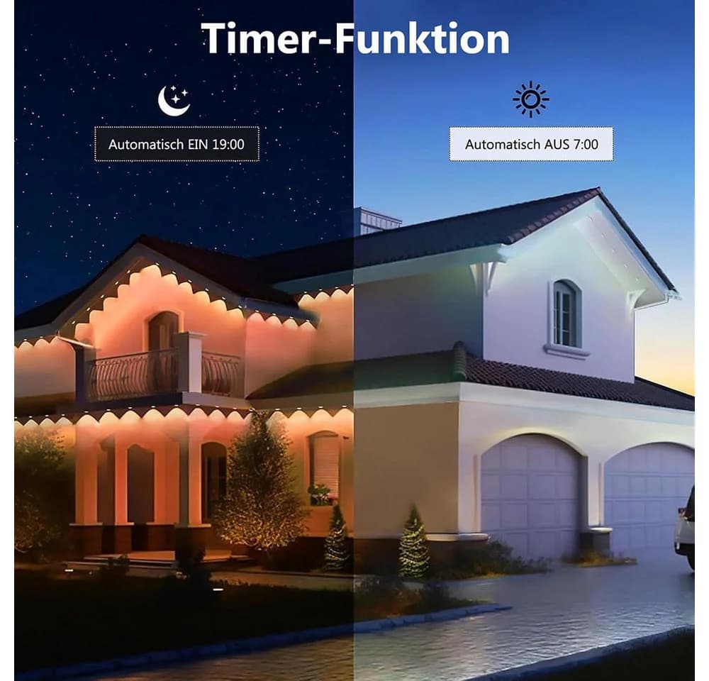 Sunicol LED Stripe Smart RGBIC Wasserdicht Außenbeleuchtung - Bild 5