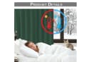 Sunicol Gardine Raumteiler Vorhang Doppellagig Lärmschutz Verdunkelungsvorhang Blickdicht Winter Thermovorhänge Schlafzimmer Extrabreit Bild 5