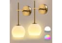 Lapalife Wandleuchte Dimmbar Wiederaufladbar LED Gold 2 Stück Bild 2