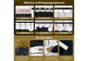 Lapalife Vorhang Samt Verdunkelnd Schwarz-Gold Blumenmuster 2er Set Bild 4