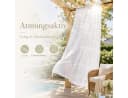 Sunicol Outdoorvorhang Transparent Weiß Sichtschutz Sonnenschutz Bild 3