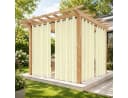 Sunicol Outdoorvorhang Transparent mit Ösen Sichtschutz Bild 2