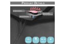 Lapamax Outdoorvorhang Wasserfest Grau UV-Schutz mit Klettband Bild 5