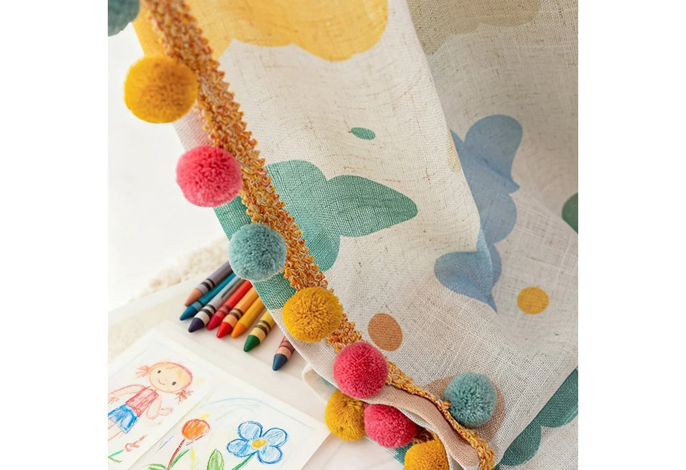 Lapamax Gardine Regenbogen 2er-Set Polyester Kinderzimmer - Bild 5