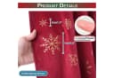 Lapamax Weihnachtsvorhang Rot Gold Thermoisoliert Verdunkelnd Bild 3