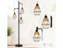 Lapamax Stehlampe Industrial 3-flammig Schwarz Dimmbar Bild 2