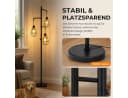 Lapamax Stehlampe Industrial 3-flammig Schwarz Dimmbar Bild 5