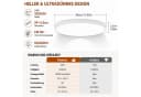Lapamax LED Deckenleuchte Flach Dimmbar mit Fernbedienung Bild 4