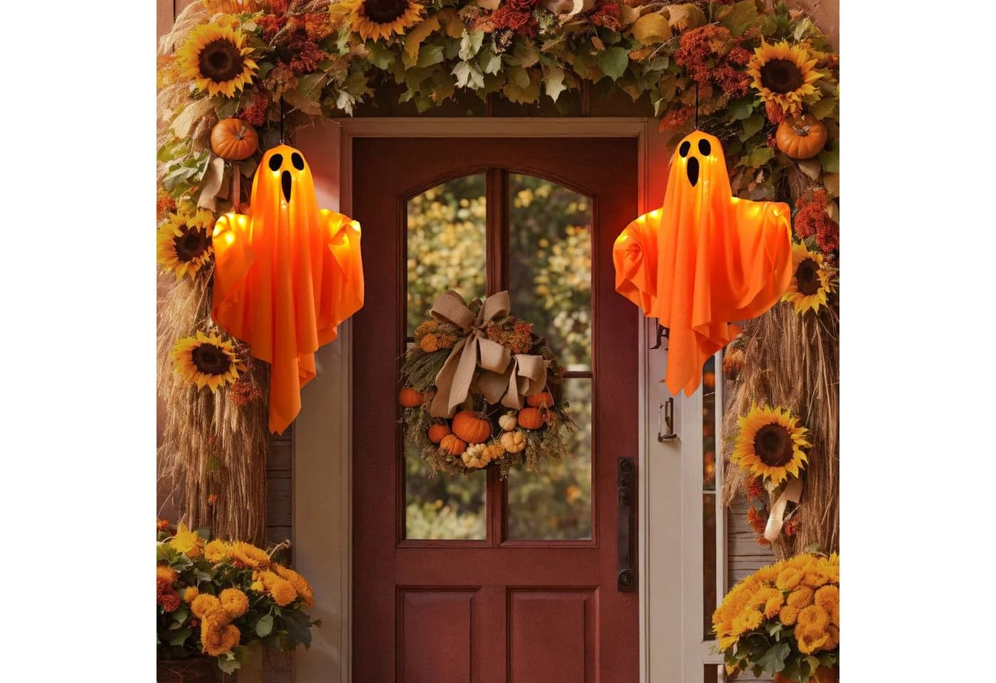Lapamax LED-Lichterkette Halloween-Gespenst warmweiß 3 Modi - Bild 3