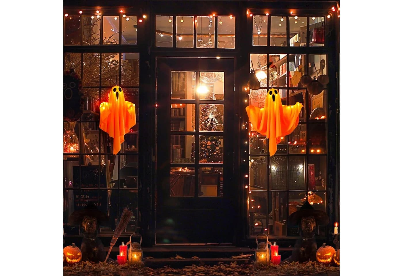 Lapamax LED-Lichterkette Halloween-Gespenst warmweiß 3 Modi - Bild 5