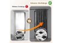 Lapamax Samtvorhang Grau 2er Set Stangendurchzug Bild 4
