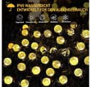Rosnek Solar LED-Lichterkette mit Kristallkugeln Wasserdicht Garten Bild 5