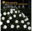 Rosnek LED-Lichterkette Solar Wasserdicht Kristallkugeln Bild 5
