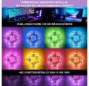 Rosnek LED-Streifen RGB 5V USB App Steuerung TV Hintergrundbeleuchtung Bild 3