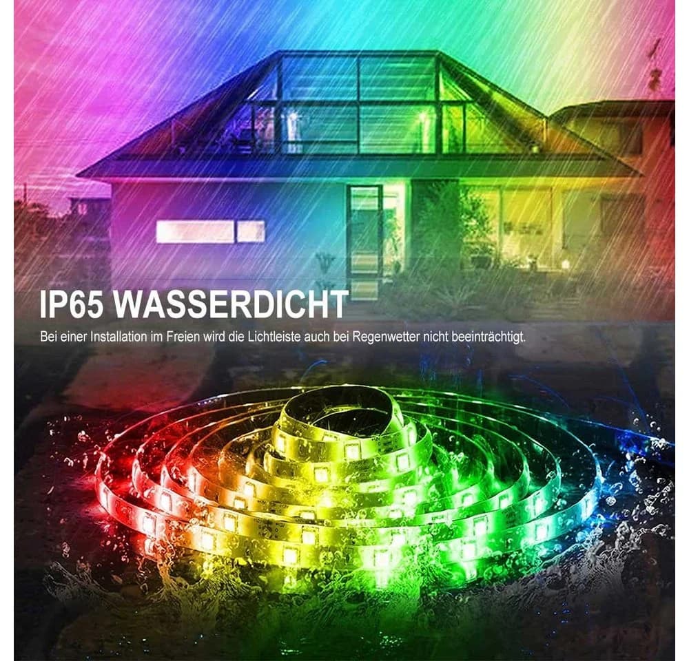 Rosnek LED-Streifen RGB 5V USB App Steuerung TV Hintergrundbeleuchtung - Bild 4