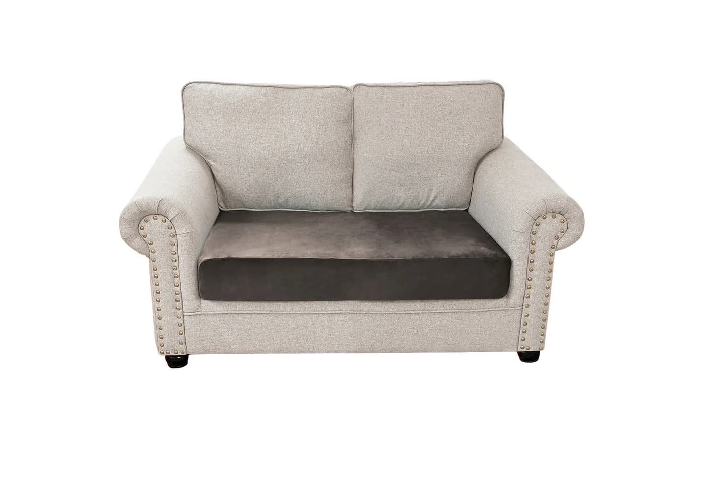 Rosnek Samt Sofahusse Stretch 1-4 Sitze Braun - Bild 2