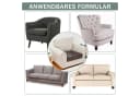 Rosnek Samt Sofahusse Stretch 1-4 Sitze Braun Bild 4