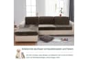 Rosnek Samt Sofahusse Stretch 1-4 Sitze Braun Bild 5
