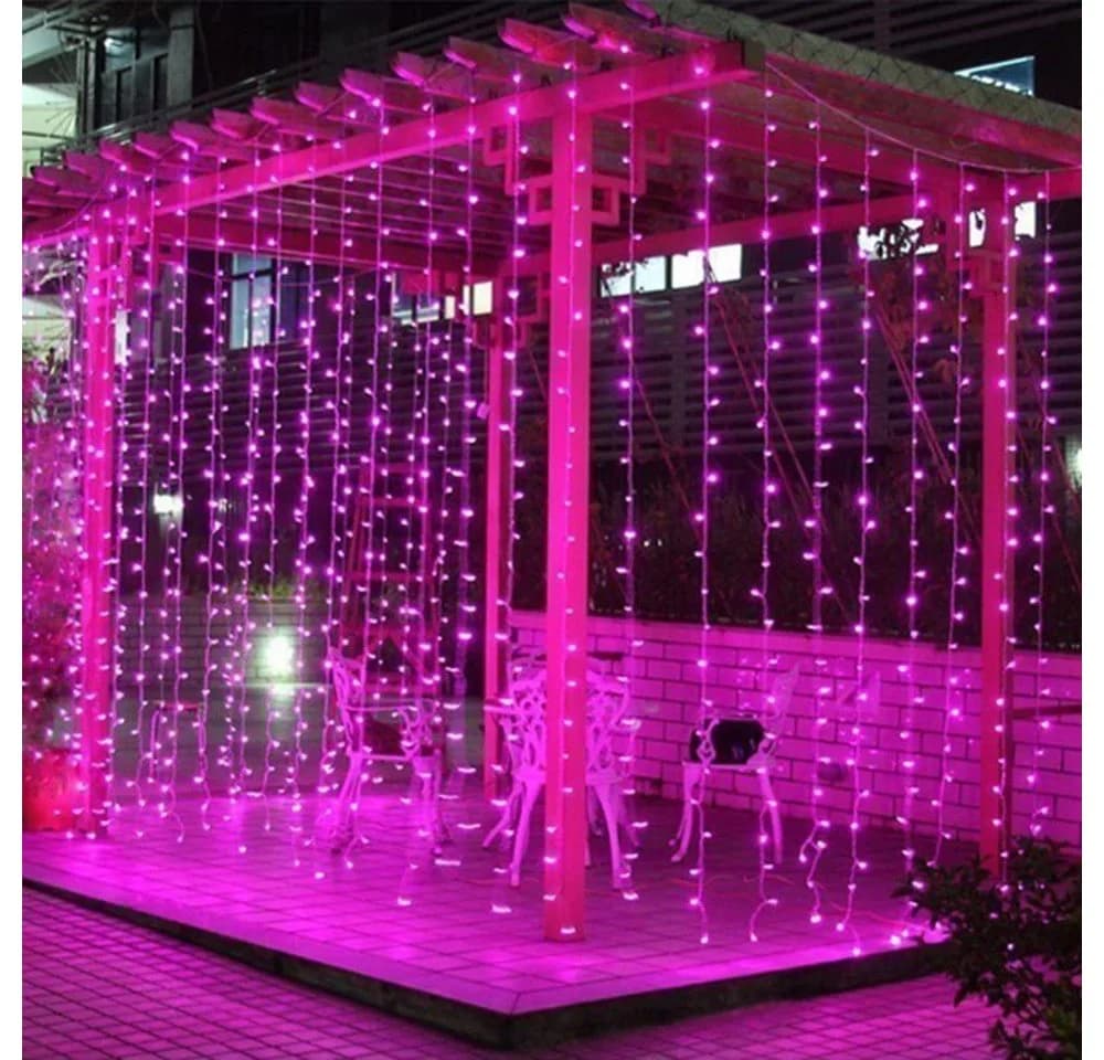 Rosnek LED-Lichterkette 10-100M 8 Modi Blau Rot Grün Rosa Lila