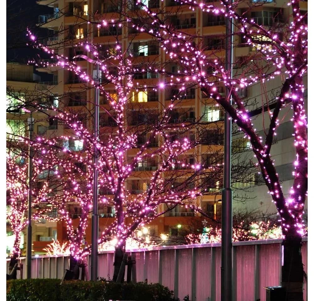 Rosnek LED-Lichterkette 10-100M 8 Modi Blau Rot Grün Rosa Lila - Bild 4