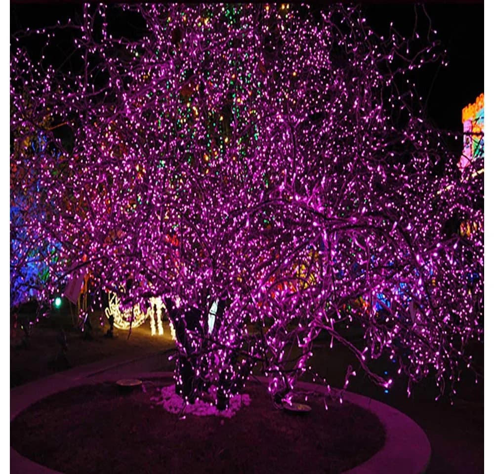 Rosnek LED-Lichterkette 10-100M 8 Modi Blau Rot Grün Rosa Lila - Bild 5