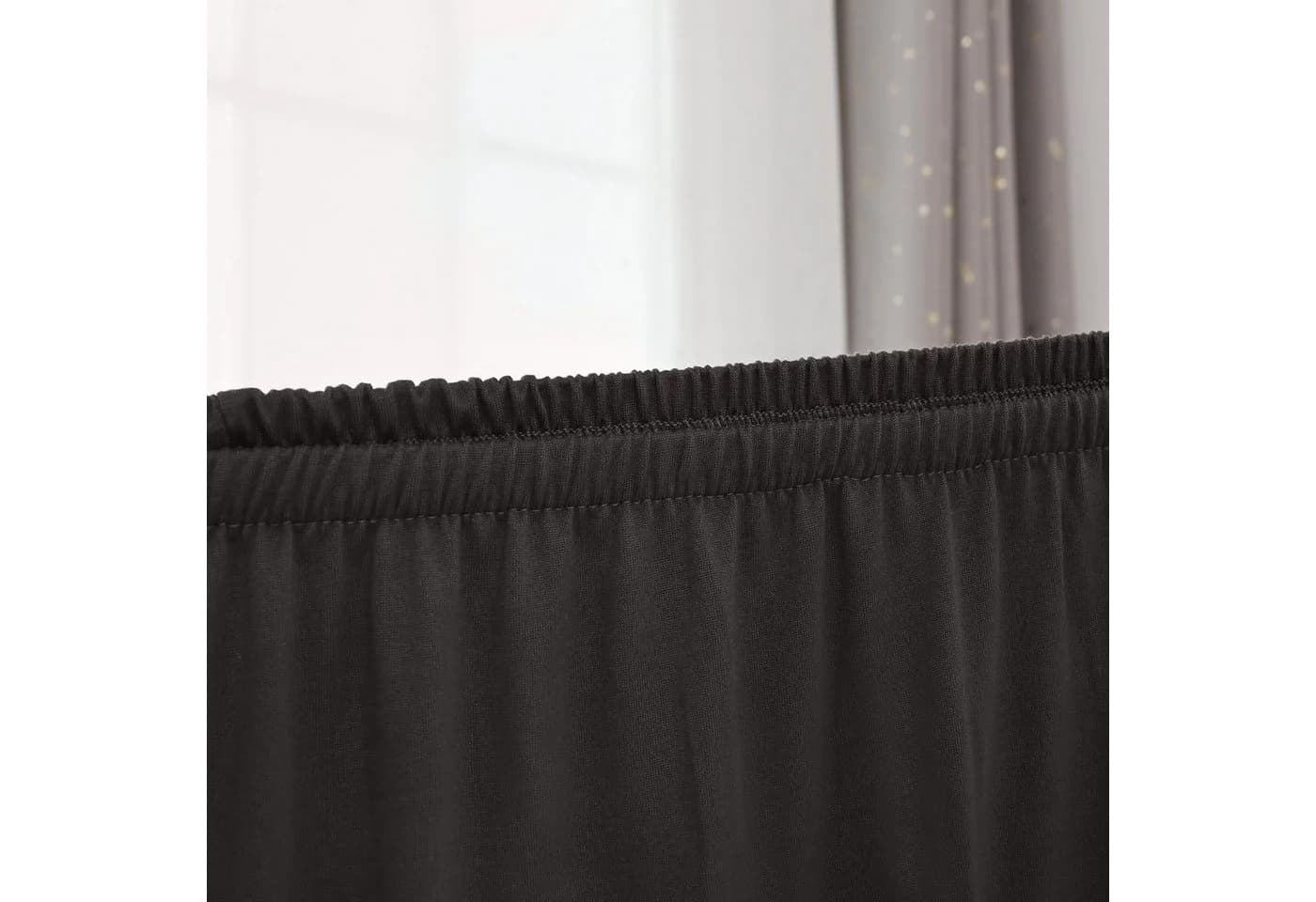 Rosnek Stuhlhusse Spandex Stretch in Grau Schwarz Weiß - Bild 5