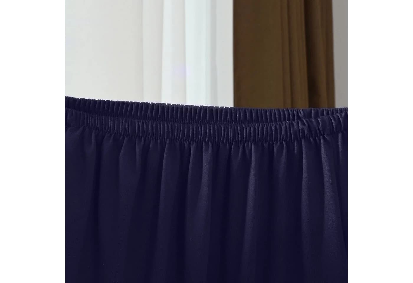 Rosnek Stuhlhusse Spandex Stretch in Weiß/Beige/Grau/Schwarz/Lila/Blau/Weinrot - Bild 5