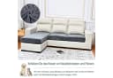 Rosnek Samt-Sofahusse Stretch 1-4 Sitze Grau Bild 5