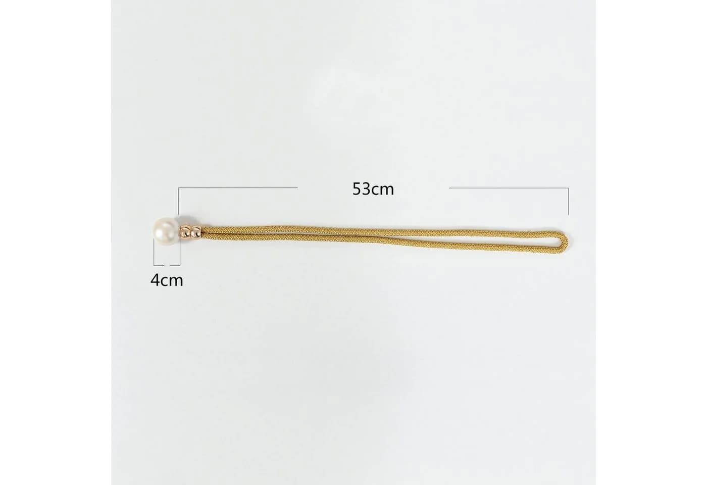 Rosnek Raffhalter 4 cm Perle Gold 2-tlg. Raffspangen - Bild 4