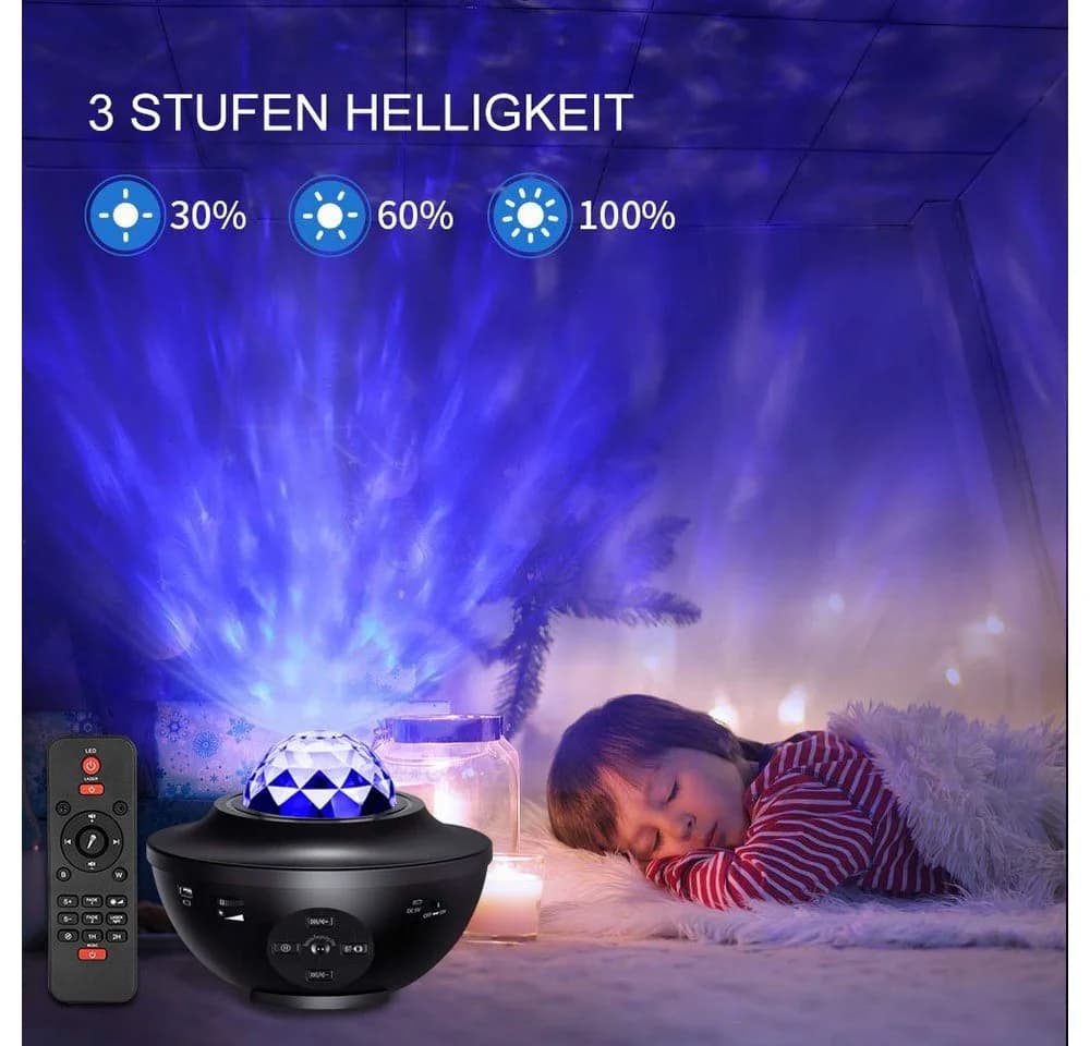 Rosnek LED Sternenhimmel Musik Lampe mit Bluetooth & Fernbedienung - Bild 3